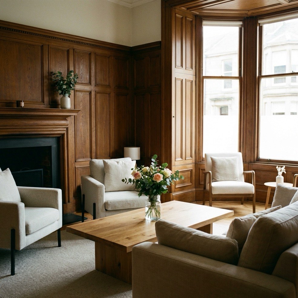 HPC clinic interior at 3 Kirklee Terrace, Glasgow West End