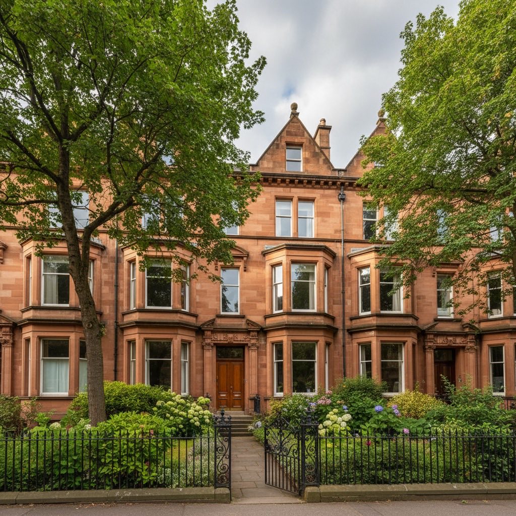 HPC Hypnotherapy clinic in Glasgow West End, a welcoming Victorian terrace