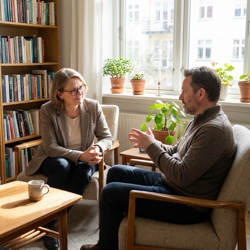 Counselling and psychotherapy session at the Human Performance Clinic, Glasgow West End