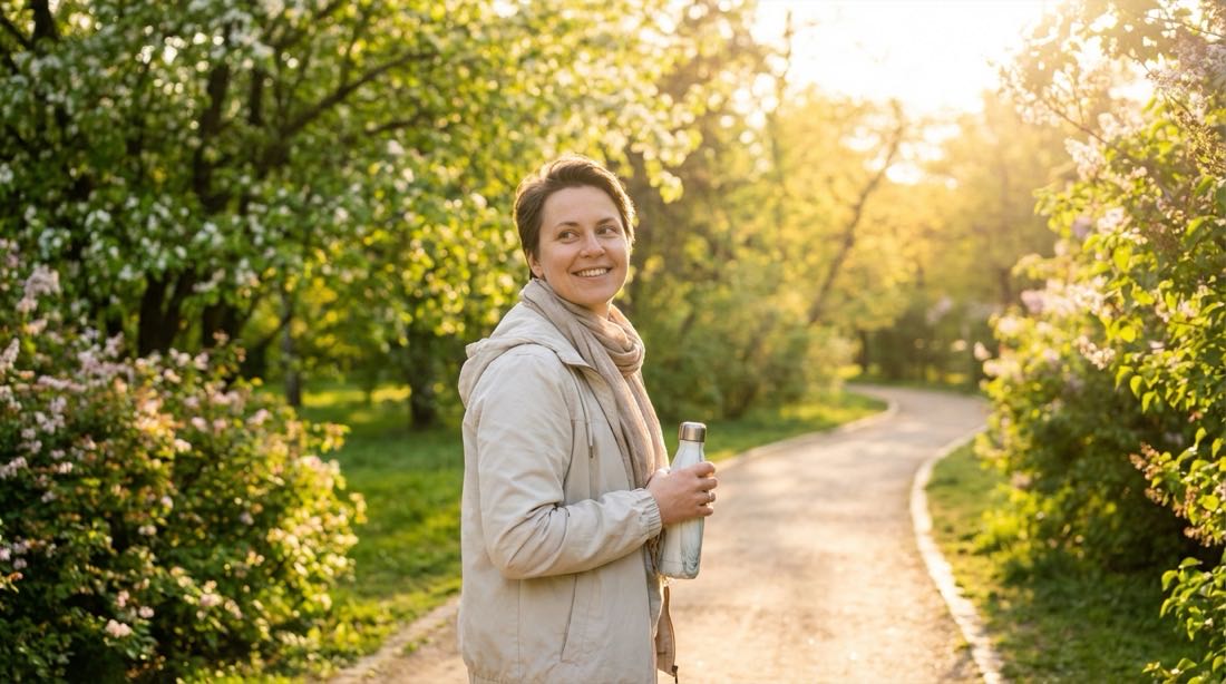 Person experiencing recovery from depression, enjoying renewed energy and motivation