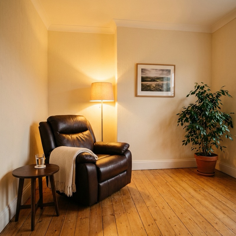 Hypnotherapy relaxation session at HPC Glasgow clinic