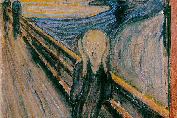 Edvard Munch's Scream Painting depicts Panic