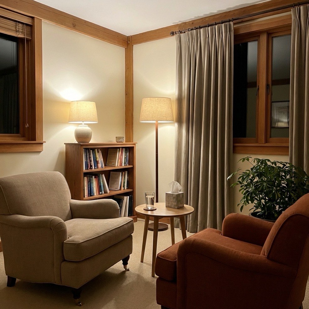 HPC Hypnotherapy Glasgow consultation room